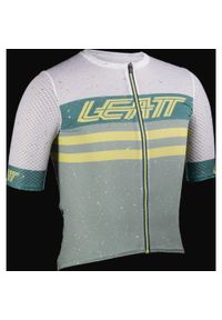 LEATT - Koszulka rowerowa damska Leatt Jersey MTB Endurance 6.0. Kolor: wielokolorowy, niebieski, szary. Materiał: jersey