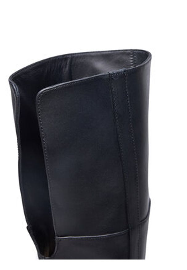 Patrizia Pepe Muszkieterki 8Y0091/L078-K103 Czarny. Kolor: czarny. Materiał: skóra