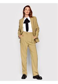 Custommade Spodnie materiałowe Piah 999425518 Beżowy Regular Fit. Kolor: beżowy. Materiał: syntetyk