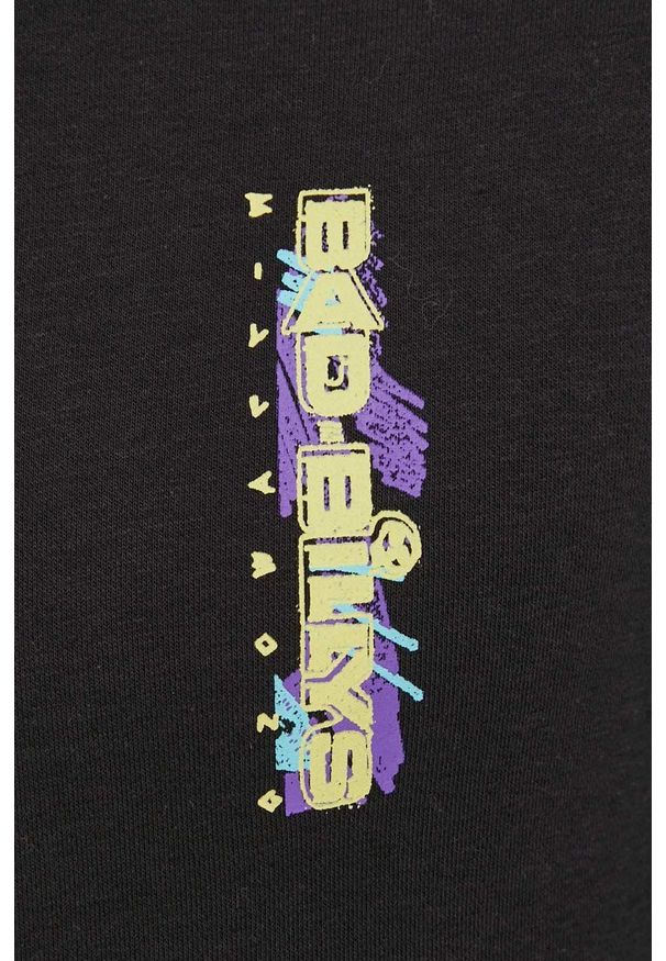 Billabong bluza męska kolor czarny z kapturem z nadrukiem. Okazja: na co dzień. Typ kołnierza: kaptur. Kolor: czarny. Materiał: dzianina. Wzór: nadruk. Styl: casual