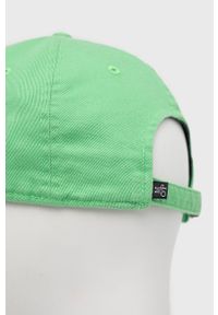 Marc O'Polo czapka kolor zielony z aplikacją. Kolor: zielony. Materiał: bawełna. Wzór: aplikacja