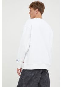 Levi's® - Levi's bluza bawełniana męska kolor biały z aplikacją. Okazja: na spotkanie biznesowe. Kolor: biały. Materiał: bawełna. Wzór: aplikacja. Styl: biznesowy #6