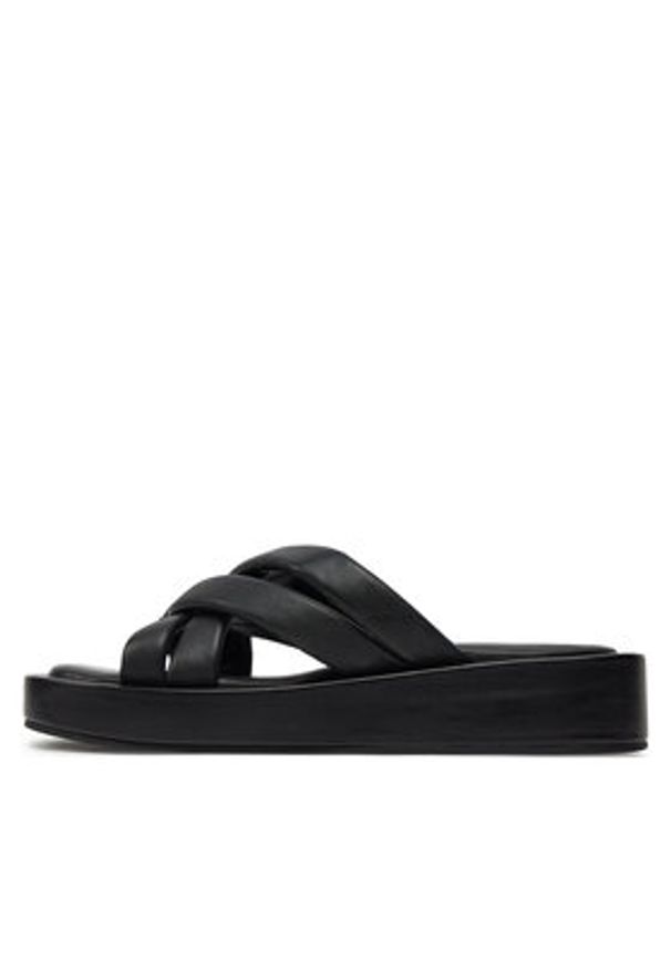 Sergio Bardi Japonki DELL-CHV-AC-01SB Czarny. Kolor: czarny. Materiał: skóra