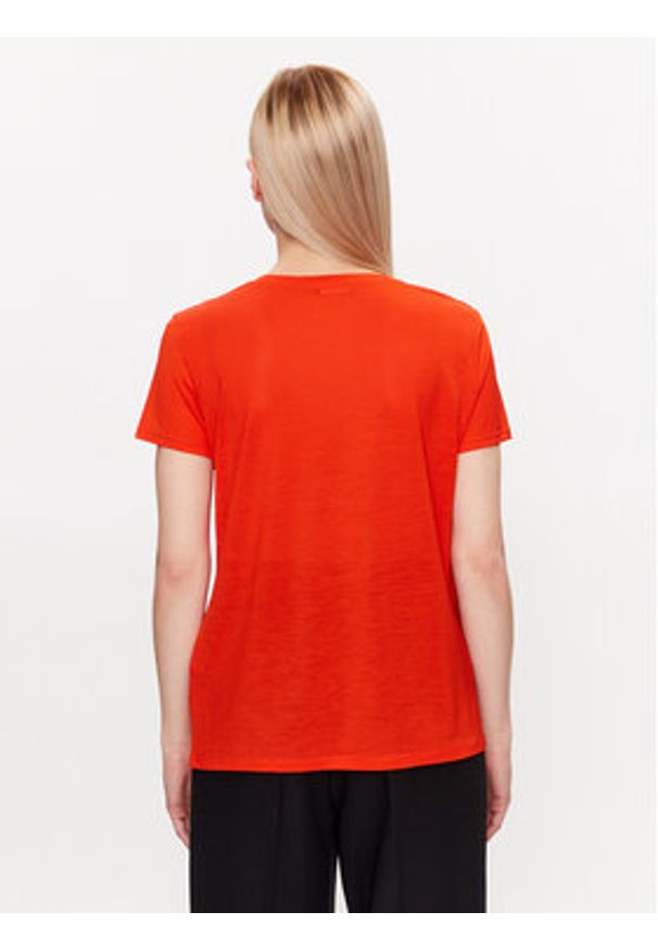 United Colors of Benetton - United Colors Of Benetton T-Shirt 3NLHE4249 Czerwony Regular Fit. Kolor: czerwony. Materiał: lyocell