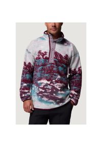 columbia - Bluza Mężczyzna COLUMBIA Helvetia™ II Printed Half Snap Fleece. Kolor: czerwony. Materiał: polar #1