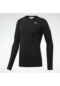 Koszulka treningowa męska Reebok Workout Ready Compression. Kolor: czarny. Długość rękawa: długi rękaw. Długość: długie