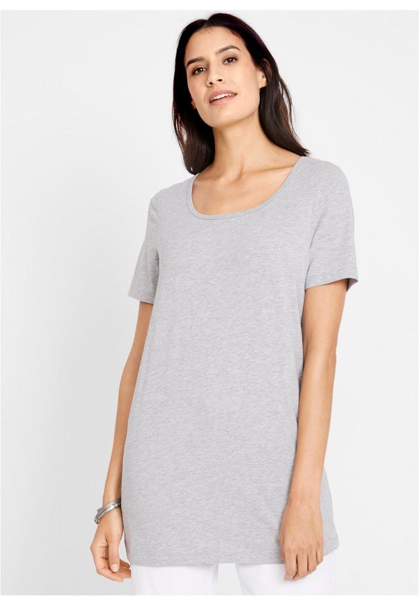 bonprix - Długi shirt (2 szt.). Kolor: czarny. Długość: długie