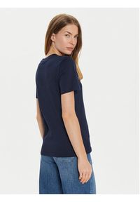 TOMMY HILFIGER - Tommy Hilfiger T-Shirt WW0WW40276 Granatowy Regular Fit. Kolor: niebieski. Materiał: bawełna #4