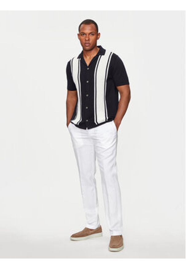 JOOP! Chinosy Hank 30042199 Écru Slim Fit. Materiał: lyocell