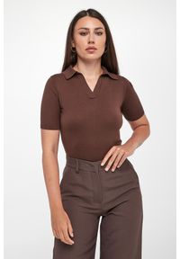 Weekend Max Mara - Polo damskie jedwabne Roncolo WEEKEND MAX MARA. Typ kołnierza: polo. Materiał: jedwab #1