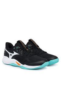 Mizuno Buty halowe Wave Momentum Pro V1GA2540 Czarny. Kolor: czarny. Materiał: skóra. Model: Mizuno Wave #3