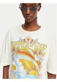 Billabong T-Shirt Summer Of Love EBJZT00592 Biały Loose Fit. Kolor: biały. Materiał: bawełna #3