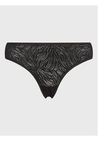 Calvin Klein Underwear Stringi 000QF6878E Czarny. Kolor: czarny. Materiał: syntetyk