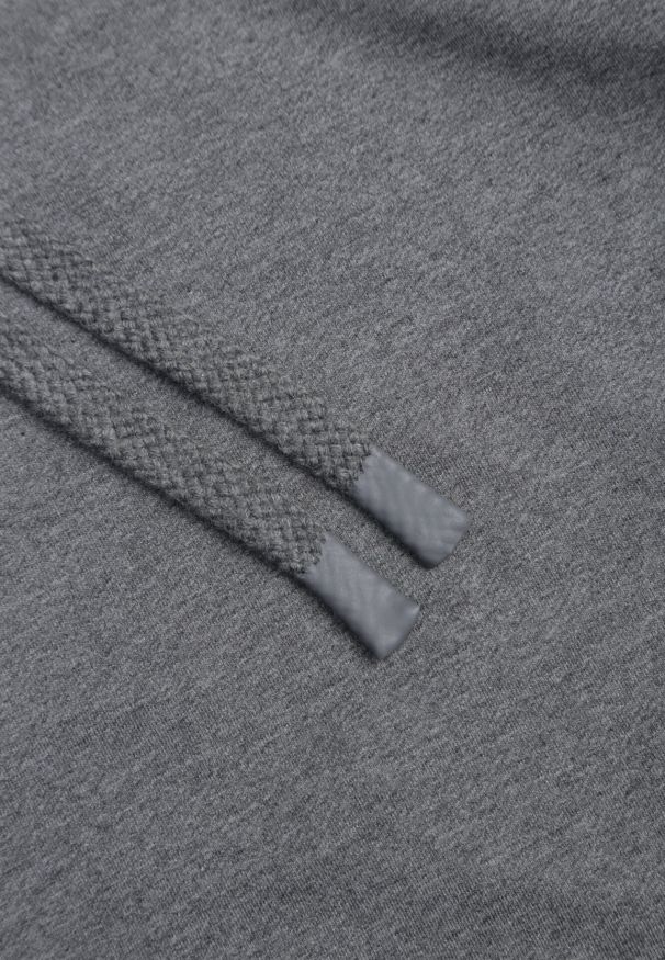 Born2be - Ciemnoszara Bluza z Kapturem i Kieszenią Typu Kangur Aqialei. Okazja: na co dzień. Typ kołnierza: kaptur. Kolor: szary. Materiał: jeans, dresówka. Wzór: gładki. Styl: casual