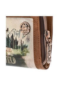 Brązowy Elegancki Portfel Damski Anekke. Kolor: brązowy. Materiał: skóra ekologiczna #6