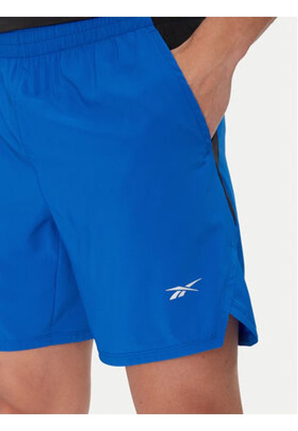 Reebok Szorty sportowe 112634 Niebieski Regular Fit. Kolor: niebieski. Materiał: syntetyk