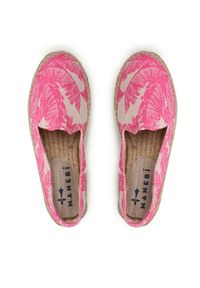 Manebi Espadryle Cotton Jaquard Double Sole Espadrilles G 4.7 D0 Różowy. Kolor: różowy. Materiał: materiał