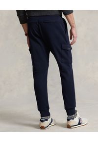 Ralph Lauren - RALPH LAUREN - Granatowe spodnie cargo. Kolor: niebieski. Materiał: dresówka, bawełna, dzianina #3