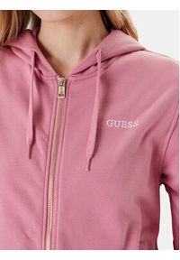 Guess Bluza O5RQ01 KCO31 Różowy Regular Fit. Kolor: różowy. Materiał: bawełna #5