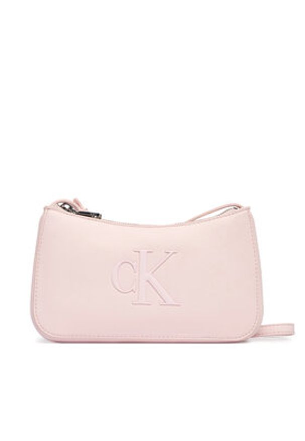 Calvin Klein Torebka Bold Ck Mini Bag LV04F1125G Różowy. Kolor: różowy. Materiał: skórzane