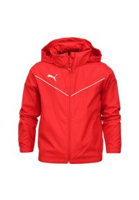 Kurtka piłkarska dla dzieci Puma teamRISE All Weather Jacket. Kolor: czerwony. Materiał: poliester. Sport: piłka nożna