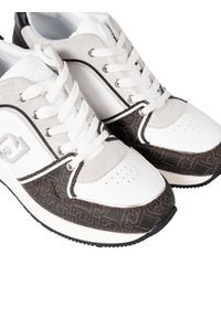 Liu Jo - Liu-Jo Sneakersy "Alyssa 10" | BA3137 PX120 | Kobieta | Biały, Brązowy. Okazja: na co dzień. Kolor: biały, brązowy, wielokolorowy. Materiał: skóra. Obcas: na koturnie #4