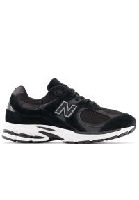 Buty New Balance M2002RBK - czarne. Okazja: na co dzień. Kolor: czarny. Materiał: guma, materiał, skóra, zamsz. Szerokość cholewki: normalna. Sport: bieganie