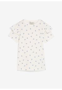 bonprix - T-shirt z elastycznej mieszanki bawełny organicznej. Kolor: biały. Materiał: bawełna. Długość rękawa: krótki rękaw