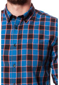 Wrangler - KOSZULA WRANGLER LS 1PKT BUTTON DOWN GLOW ORANGE W5874NQ48 112129573. Typ kołnierza: button down. Materiał: materiał #4