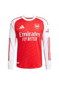 Adidas - Koszulka Arsenal 25/26 Long Sleeve Home Authentic. Kolor: czerwony, biały, wielokolorowy. Długość rękawa: długi rękaw