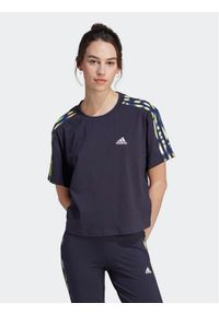 Adidas - adidas T-Shirt IL5868 Niebieski Loose Fit. Kolor: niebieski. Materiał: bawełna