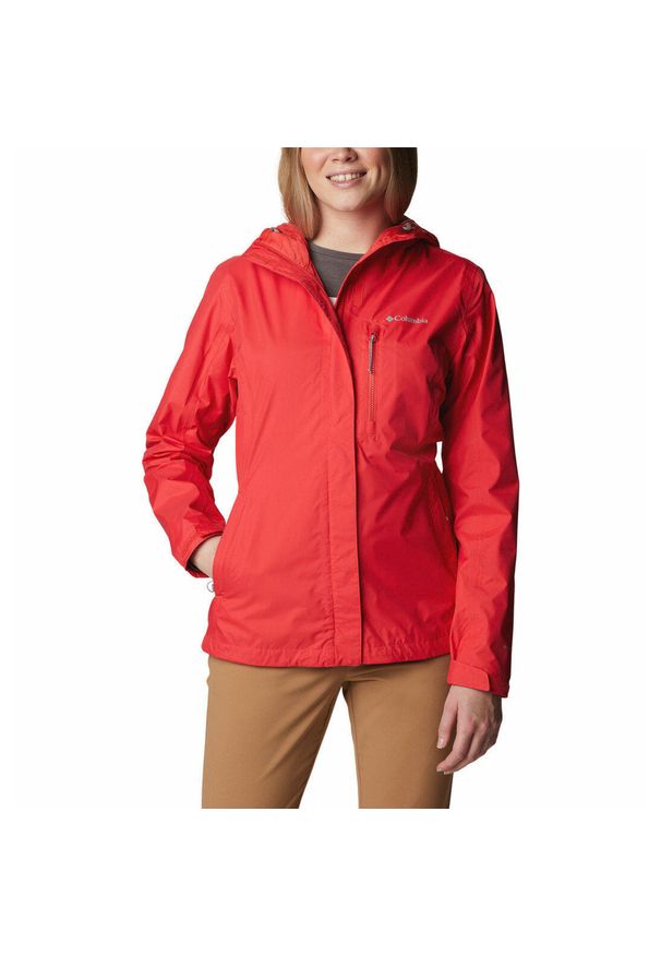 columbia - Kurtka Przeciwdeszczowa Damska Columbia Pouring Adventure II Jacket. Kolor: czerwony. Sport: turystyka piesza