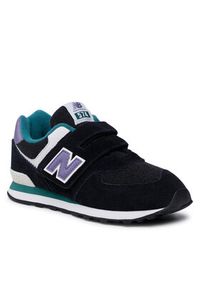 New Balance Sneakersy PV574NV1 Czarny. Kolor: czarny. Materiał: zamsz, skóra. Model: New Balance 574