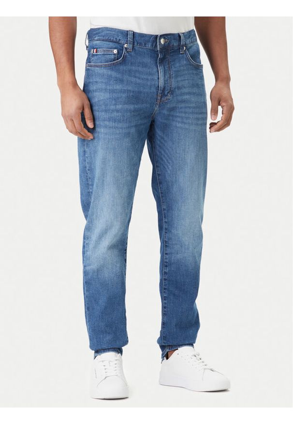 TOMMY HILFIGER - Tommy Hilfiger Jeansy Bleecker Jax Indigo MW0MW42316 Niebieski Slim Fit. Kolor: niebieski