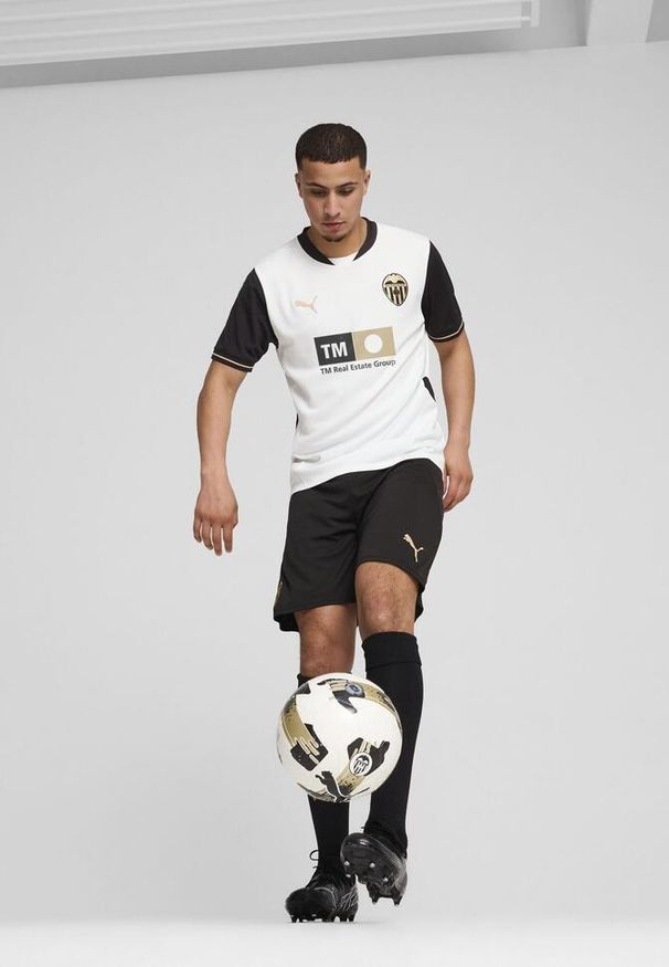 Puma - Męska koszulka domowa Valencia CF 24/25 PUMA White Black. Kolor: czarny, biały, wielokolorowy
