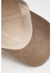 Abercrombie & Fitch czapka z daszkiem kolor beżowy gładka. Kolor: beżowy. Wzór: gładki #3