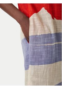 Iconique Sukienka letnia IC26-079 Kolorowy Relaxed Fit. Materiał: bawełna. Wzór: kolorowy. Sezon: lato #5