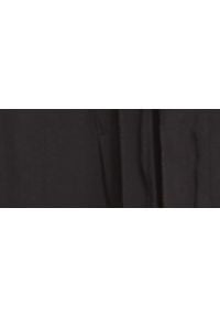 TOP SECRET - Spodnie długie damskie z podwyższonym stanem. Stan: podwyższony. Kolor: czarny. Materiał: materiał. Długość: długie