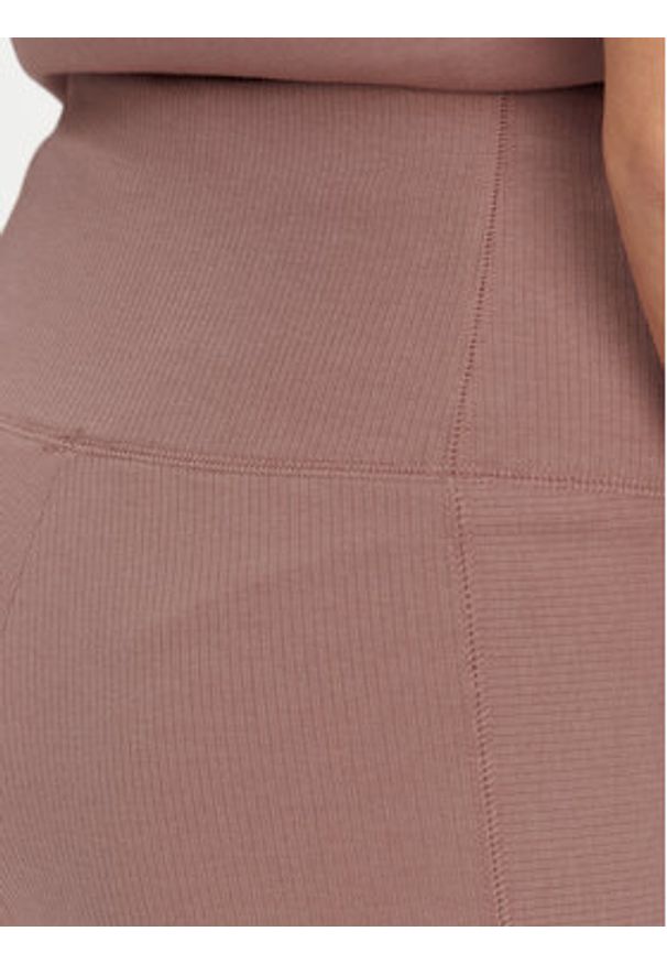 Adidas - adidas Kolarki ALL SZN Rib JJ1232 Różowy Slim Fit. Kolor: różowy. Materiał: bawełna