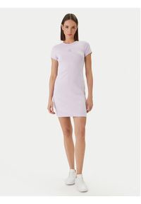 Calvin Klein Jeans Sukienka codzienna Monologo Baby LV047F241G Różowy Slim Fit. Okazja: na co dzień. Kolor: różowy. Materiał: bawełna. Typ sukienki: proste. Styl: casual #2