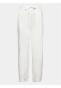 Cyberjammies Spodnie piżamowe Saskia CY9647 Biały Regular Fit. Kolor: biały. Materiał: bawełna