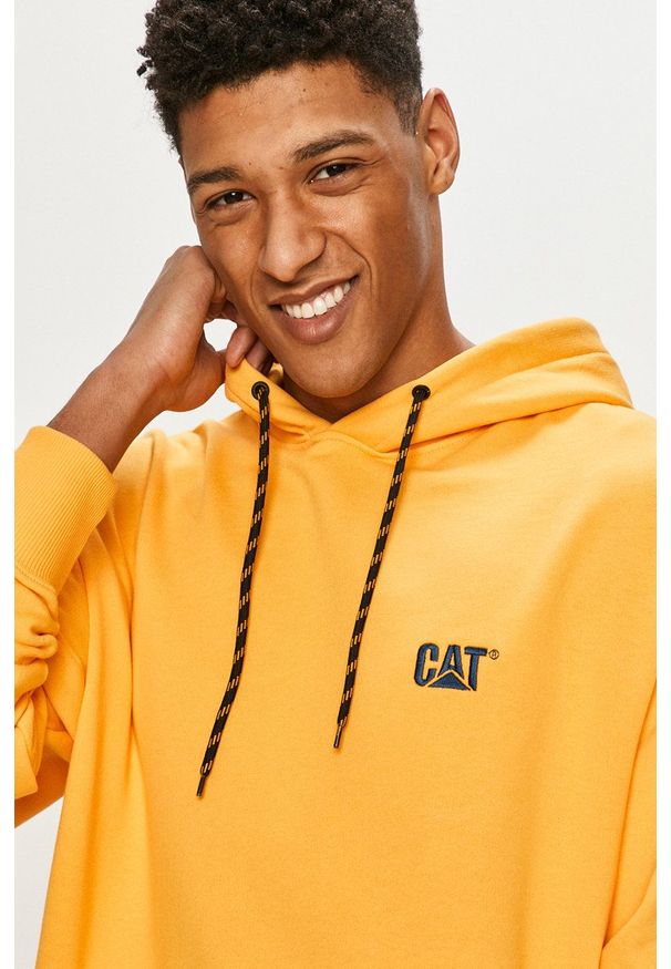 CATerpillar - Caterpillar - Bluza. Okazja: na co dzień. Kolor: pomarańczowy. Wzór: aplikacja. Styl: casual