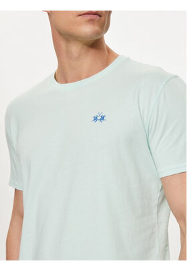 La Martina T-Shirt YMR004 JS206 Zielony Regular Fit. Kolor: zielony. Materiał: bawełna