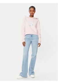 Guess Bluza W5RQ29 K68I4 Beżowy Regular Fit. Kolor: beżowy. Materiał: bawełna #4