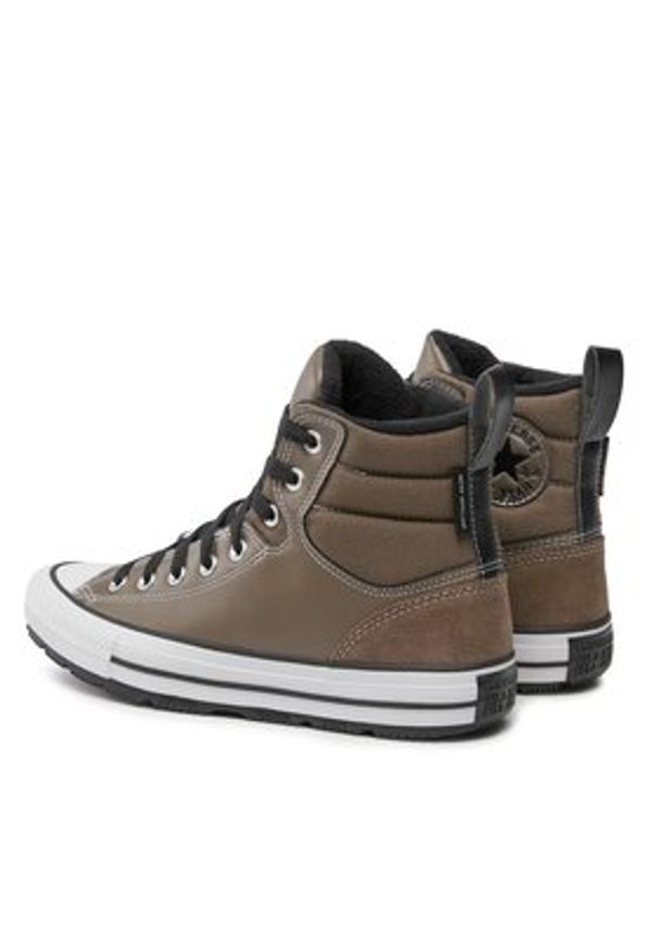 Converse Trampki Chuck Taylor All Star Berkshire Boot A04476C Beżowy. Kolor: beżowy. Materiał: skóra