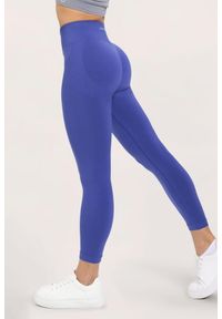 GYM GLAMOUR - Legginsy fitness damskie Gym Glamour flexible 2.0. Kolor: niebieski. Sport: fitness