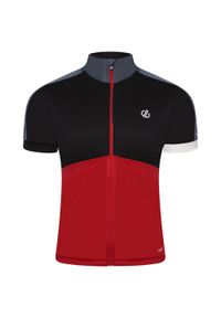 DARE 2B - Jersey kolarski Męski Z Recyklingu Lekki Protraction II. Kolor: czarny, czerwony, wielokolorowy. Materiał: jersey. Sport: kolarstwo