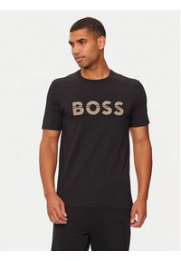 BOSS - Boss T-Shirt 50525208 Czarny Regular Fit. Kolor: czarny. Materiał: bawełna #4