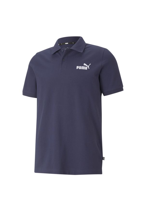 Polo Puma Essential Pique. Typ kołnierza: polo. Kolor: fioletowy, niebieski, wielokolorowy. Materiał: prążkowany. Wzór: aplikacja. Styl: sportowy, klasyczny