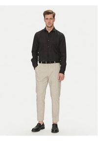 JOOP! Koszula 17 JSH-146Pai-W 30046075 Czarny Slim Fit. Kolor: czarny. Materiał: len #4